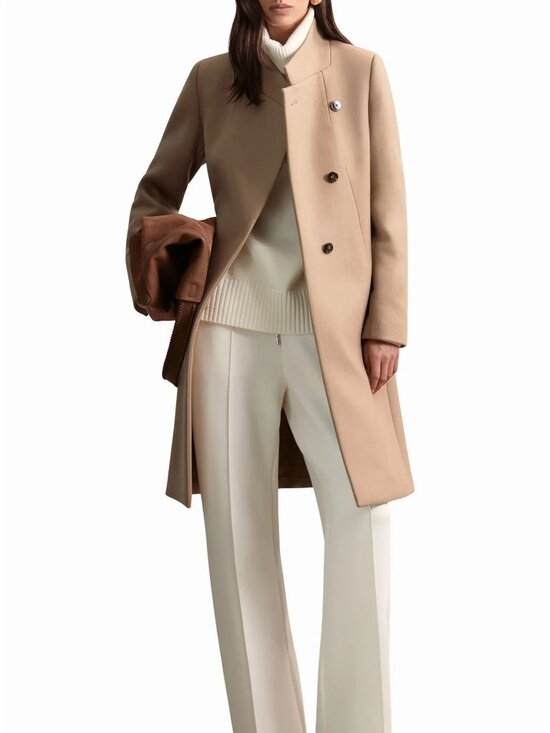Reiss Jackets & Blazers - REISS Max Wool Blend Coat in Camel